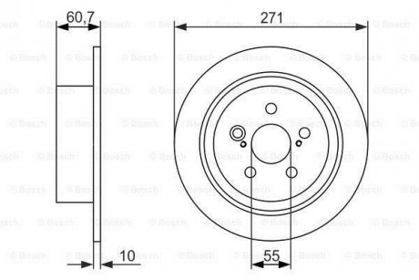 Диск гальмівний BOSCH 0 986 479 613 (фото 1)