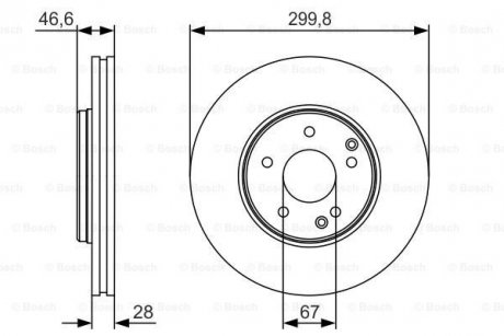 Тормозной диск BOSCH 0986479R79 (фото 1)