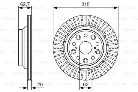 Тормозной диск BOSCH 0986479T06 (фото 1)