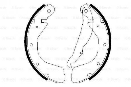 Гальмівні колодки барабанні BOSCH 0986487264 (фото 1)