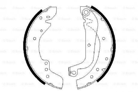 Колодки гальмівні барабанні BOSCH 0986487547 (фото 1)