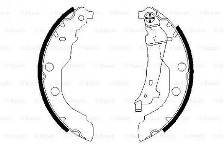 Колодки гальмівні барабанные BOSCH 0 986 487 549 (фото 1)