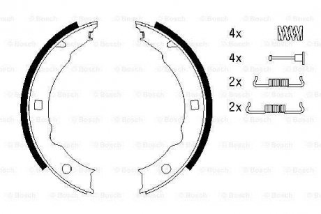 Гальмівні колодки барабанные BOSCH 0986487579 (фото 1)