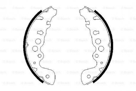 Гальмівні колодки барабанні BOSCH 0986487616 (фото 1)