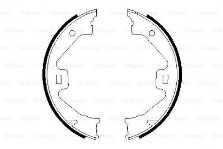 Гальмівні колодки барабанные BOSCH 0986487650 (фото 1)