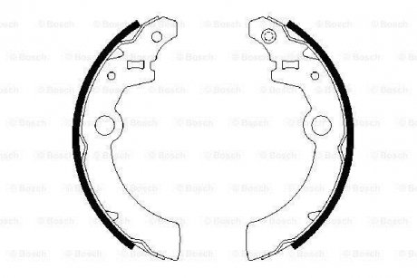 Гальмівні колодки барабанні BOSCH 0986487676 (фото 1)