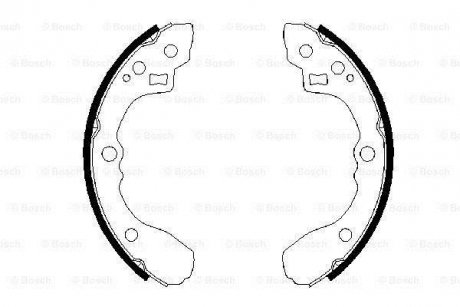 Колодки гальмівні барабанні BOSCH 0 986 487 687