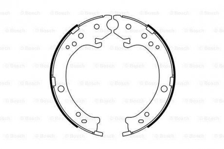 Колодки гальмівні барабанні BOSCH 0 986 487 765 (фото 1)