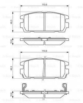 Гальмівні колодки дискові BOSCH 0986494137 (фото 1)