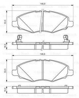 Гальмівні колодки дискові BOSCH 0986494326 (фото 1)