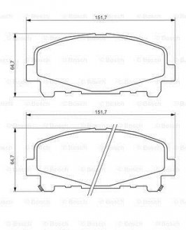 Тормозные колодки BOSCH 0986494382 (фото 1)