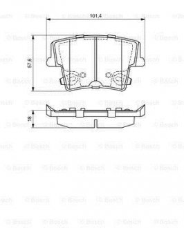 Колодки гальмівні дискові BOSCH 0 986 494 678 (фото 1)