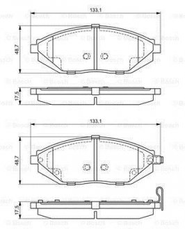 Колодки гальмівні дискові BOSCH 0 986 494 684 (фото 1)