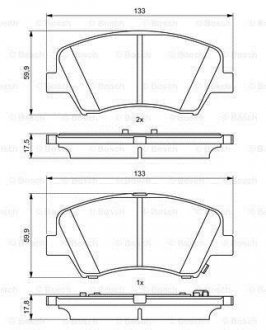 Тормозные колодки BOSCH 0986494712 (фото 1)