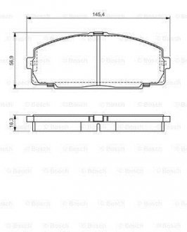 Тормозные колодки BOSCH 0986495058 (фото 1)