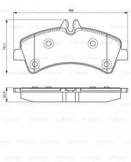 Тормозные колодки BOSCH 0986495099 (фото 1)