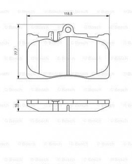 Колодки гальмівні дискові BOSCH 0 986 495 138 (фото 1)