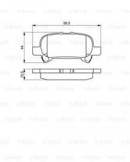 Колодки гальмівні дискові BOSCH 0 986 495 322 (фото 1)