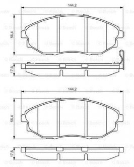 Колодки гальмівні дискові BOSCH 0 986 495 353 (фото 1)