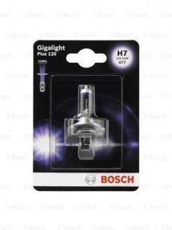 Лампа розжарювання H7 12V 55W PX26d GigaLight +120 (blister 1шт) (вир-во) BOSCH 1 987 301 110 (фото 1)