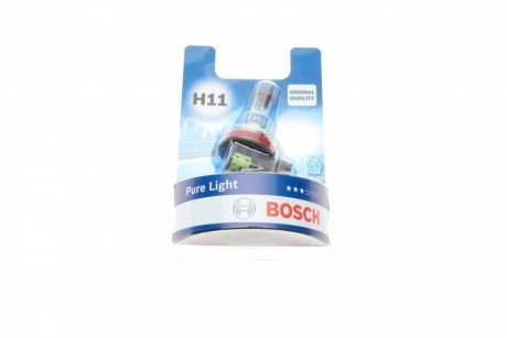 Автолампа (12V 55W H11 PURE LIGHT блистер) BOSCH 1987301339 (фото 1)