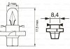 Автолампа 12V 2W BX8.4d BOSCH 1987302236 (фото 6)