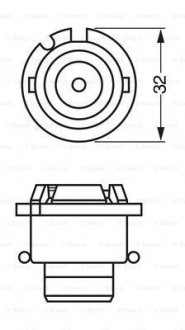 Автолампа D4S 42V 35W P32d-5 Xenon 4200K BOSCH 1987302906 (фото 1)