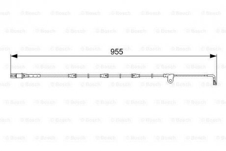 Датчик зносу накладок, спереду BMW (вир-во) BOSCH 1987473028 (фото 1)