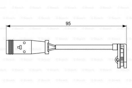 Датчик износа колодок (пр-во) BOSCH 1987473036 (фото 1)