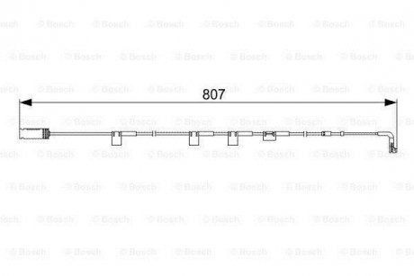 Датчик зносу гальмівних колодок BOSCH 1 987 473 058 (фото 1)