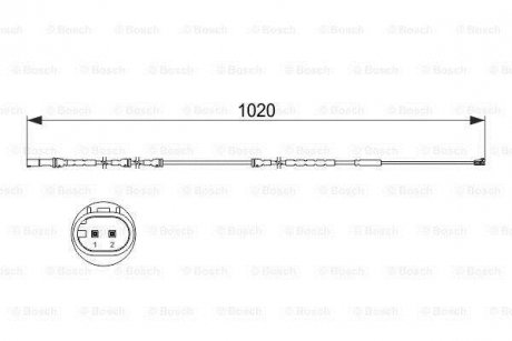 Датчик зносу гальмівних колодок BOSCH 1 987 473 510 (фото 1)