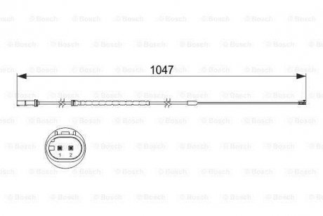 Датчик зносу гальмівних колодок BOSCH 1 987 473 512 (фото 1)