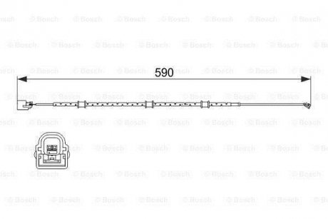 Датчик зносу гальмівних колодок BOSCH 1 987 474 513 (фото 1)