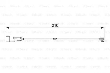 Датчик зносу гальмівних колодок BOSCH 1987474520 (фото 1)