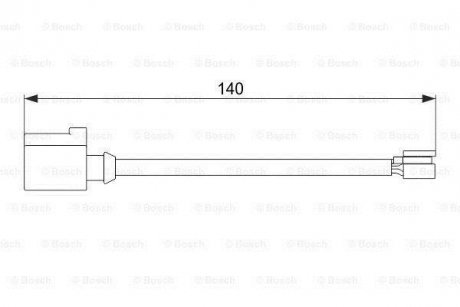 Датчик износа задн.торм.накладок VW, PORSCHE (пр-во) BOSCH 1987474566 (фото 1)