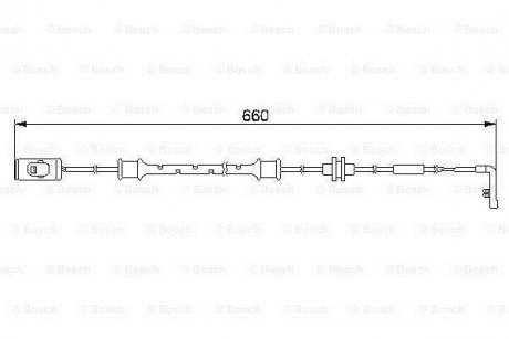 Датчик зносу гальмівних колодок BOSCH 1 987 474 972 (фото 1)