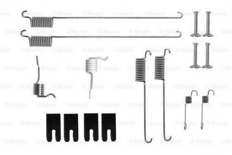 Комплект пружинок колодок ручника Land Rover Freelander 98-06 BOSCH 1 987 475 302 (фото 1)