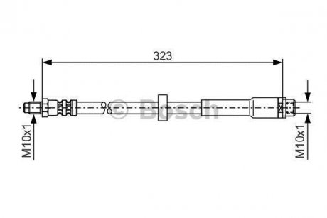Шланг гальмівний BOSCH 1 987 476 293 (фото 1)