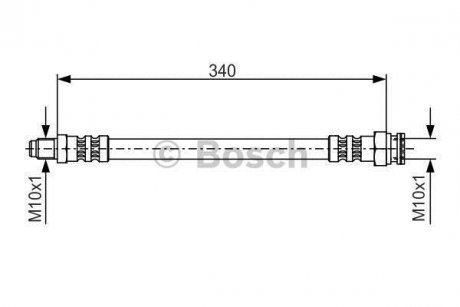 Шланг гальмівний (вир-во) BOSCH 1 987 476 393 (фото 1)