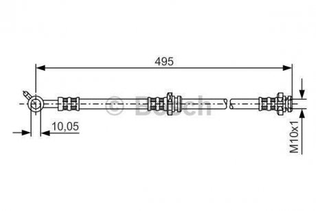 Шланг гальмівний BOSCH 1 987 476 399 (фото 1)
