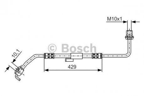 Шланг гальмівний BOSCH 1 987 476 511 (фото 1)