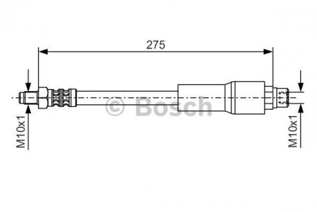 Тормозной шланг BOSCH 1987476649 (фото 1)