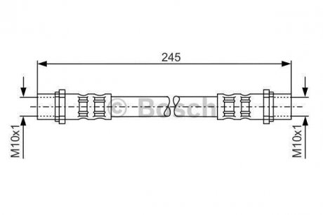 Шланг гальмівний BOSCH 1 987 476 904 (фото 1)