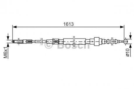 Гальмівний трос BOSCH 1987477162 (фото 1)