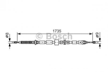 Гальмівний трос BOSCH 1987477734