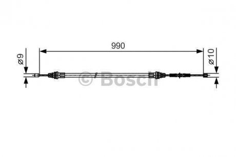 Гальмівний трос BOSCH 1987477751 (фото 1)