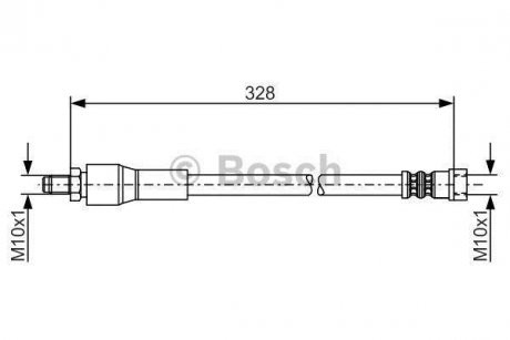 Тормозной шланг (пр-во) BOSCH 1 987 481 001 (фото 1)