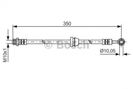 Шланг гальмівний BOSCH 1 987 481 388 (фото 1)