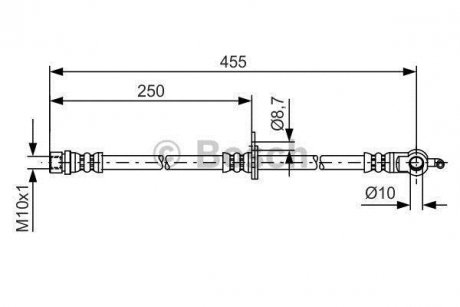Шланг гальмівний BOSCH 1 987 481 389 (фото 1)