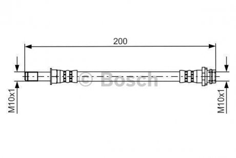 Шланг гальмівний BOSCH 1 987 481 443 (фото 1)